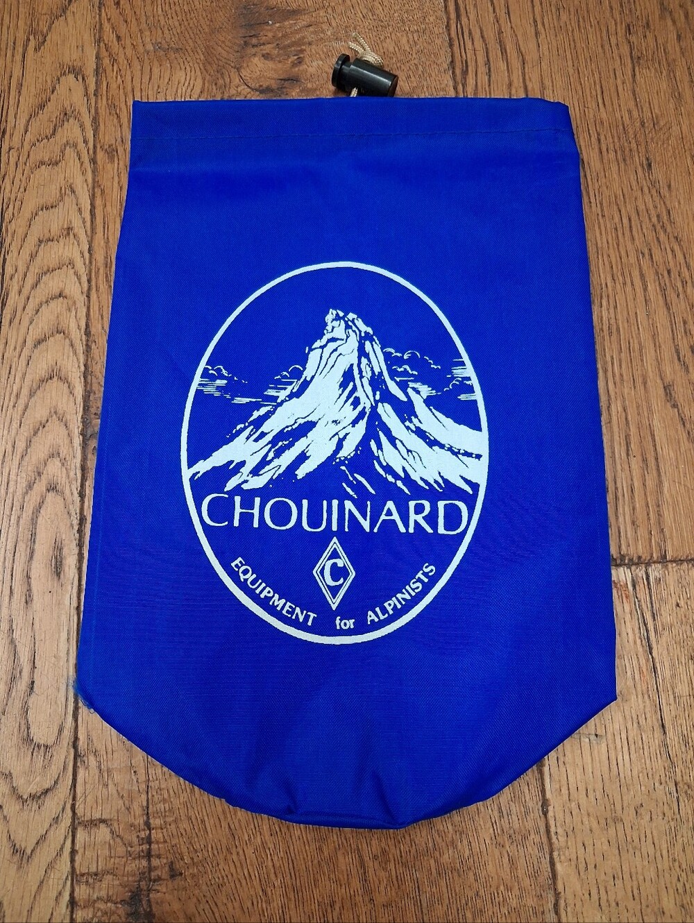 Vintage  Chouinard Equipment Blue Stuff Sack Bivy Bag 4.5" Diameter X 10.5" Tall
